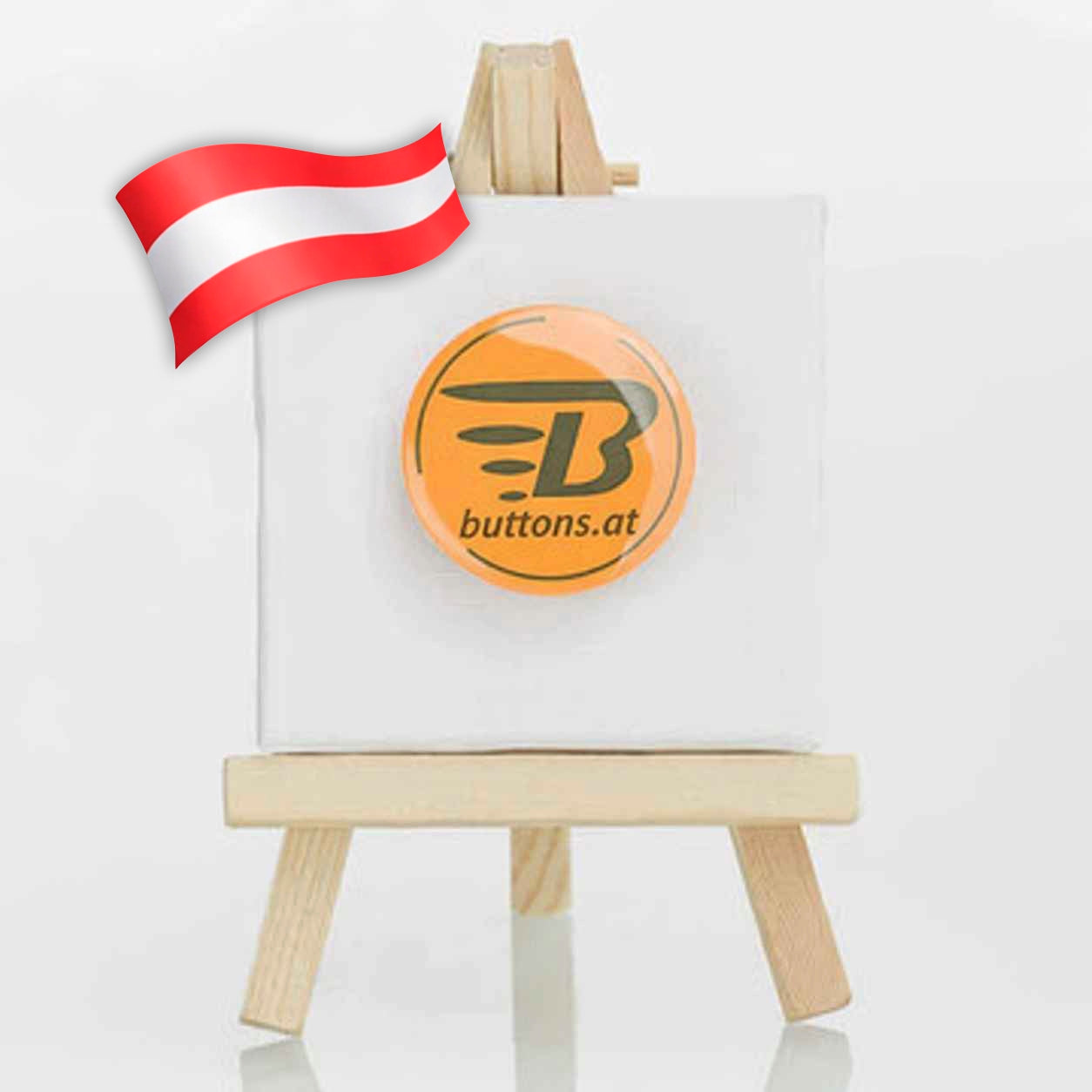 Orange Neonbuttons bestellen