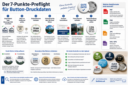 Druckdaten für Buttons richtig vorbereiten