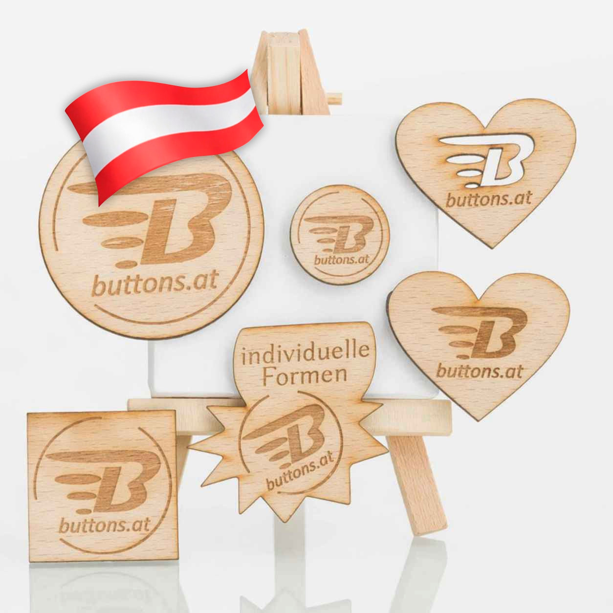 holz buttons anstecker online bestellen oesterreich