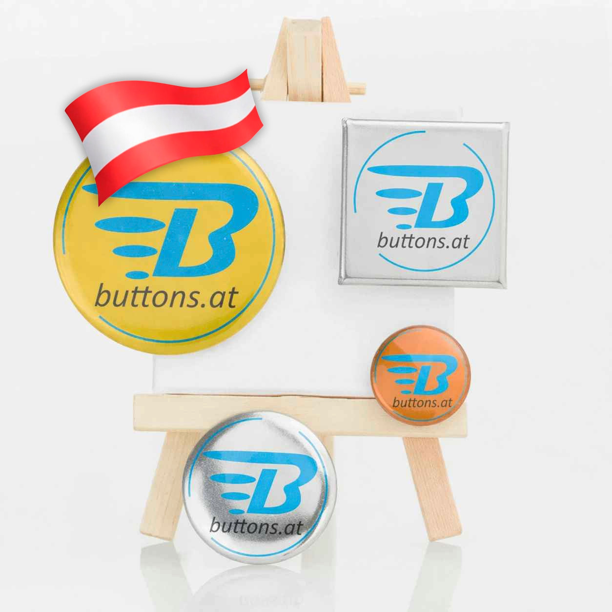 metallic buttons anstecker online bestellen