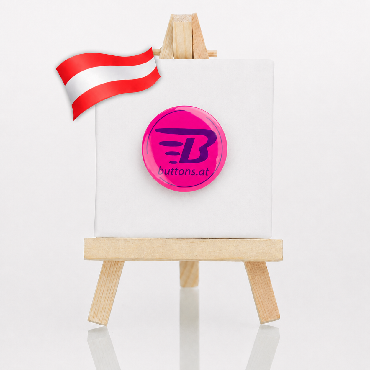 37mm neon button in pink bestellen