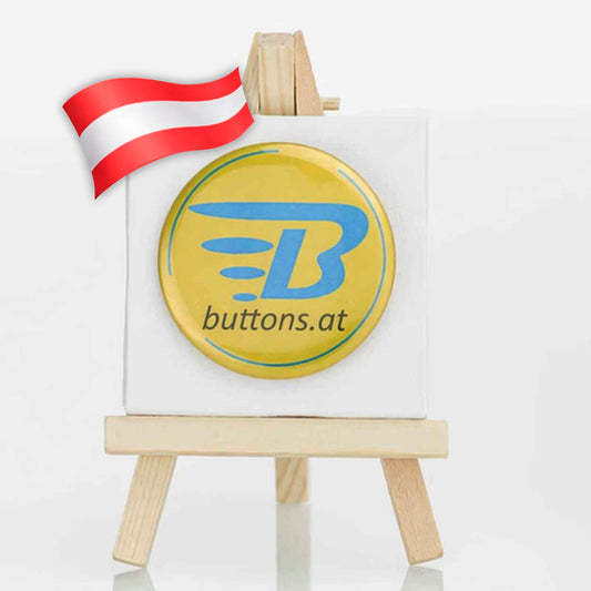 neon metallic buttons gold in 56mm