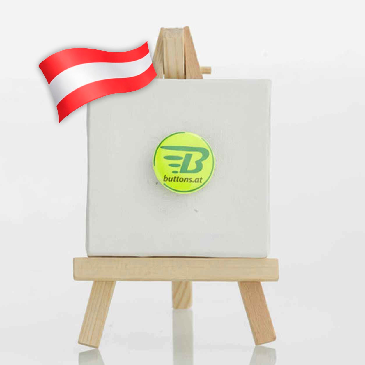 neon button 25mm gelb neon