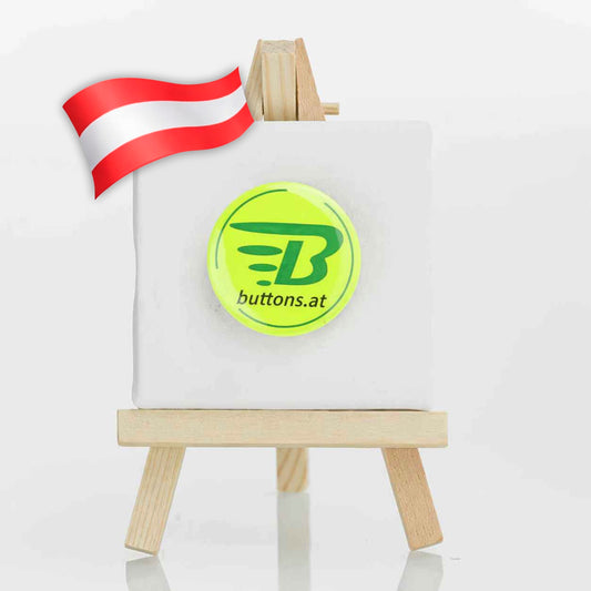 Neon-Button 37mm – Gelb Neon